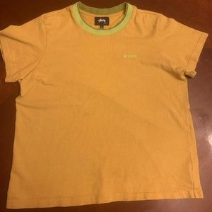 stussy double collar tee
